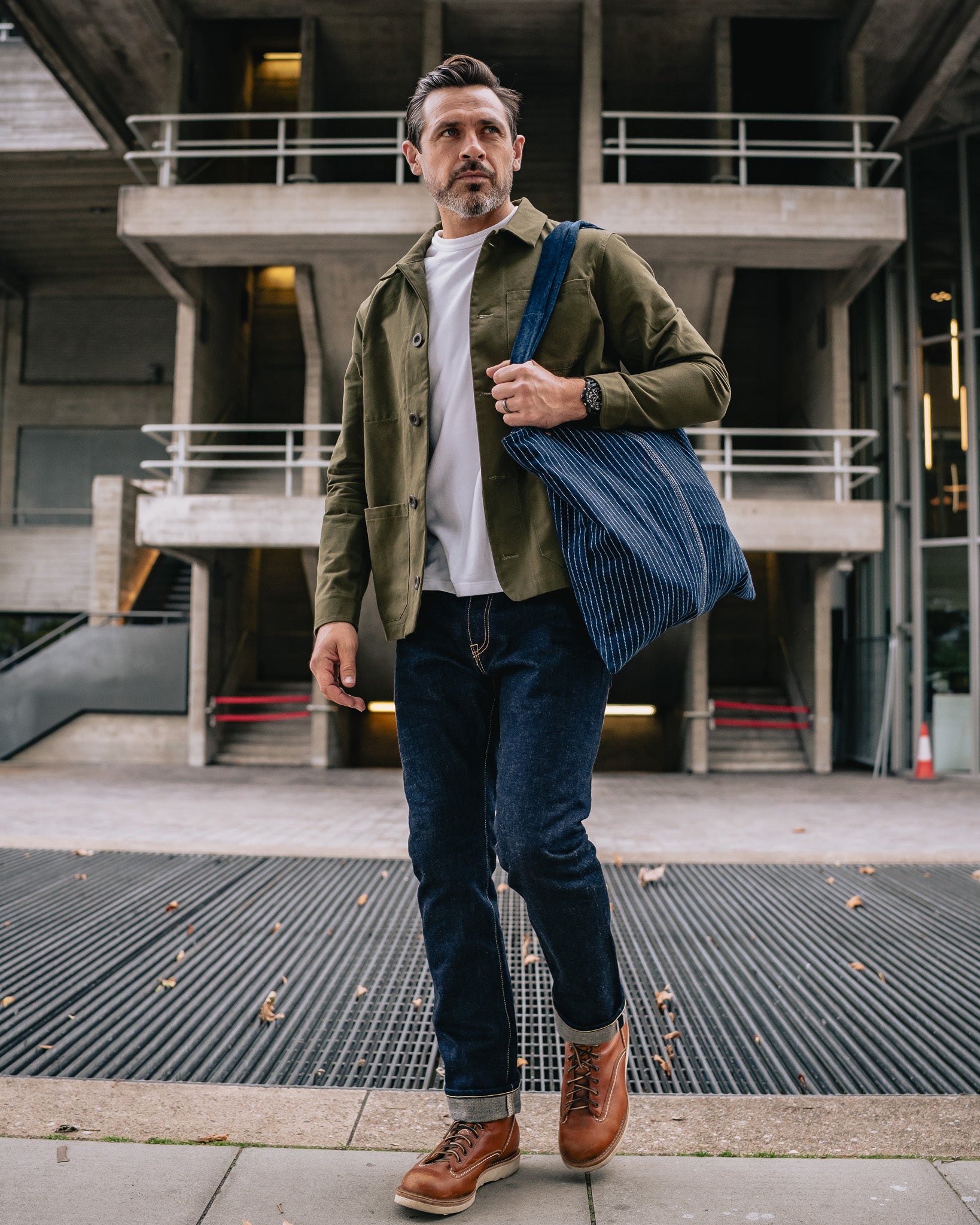 STF 8oz Brushed Twill Chore Jacket - Olive