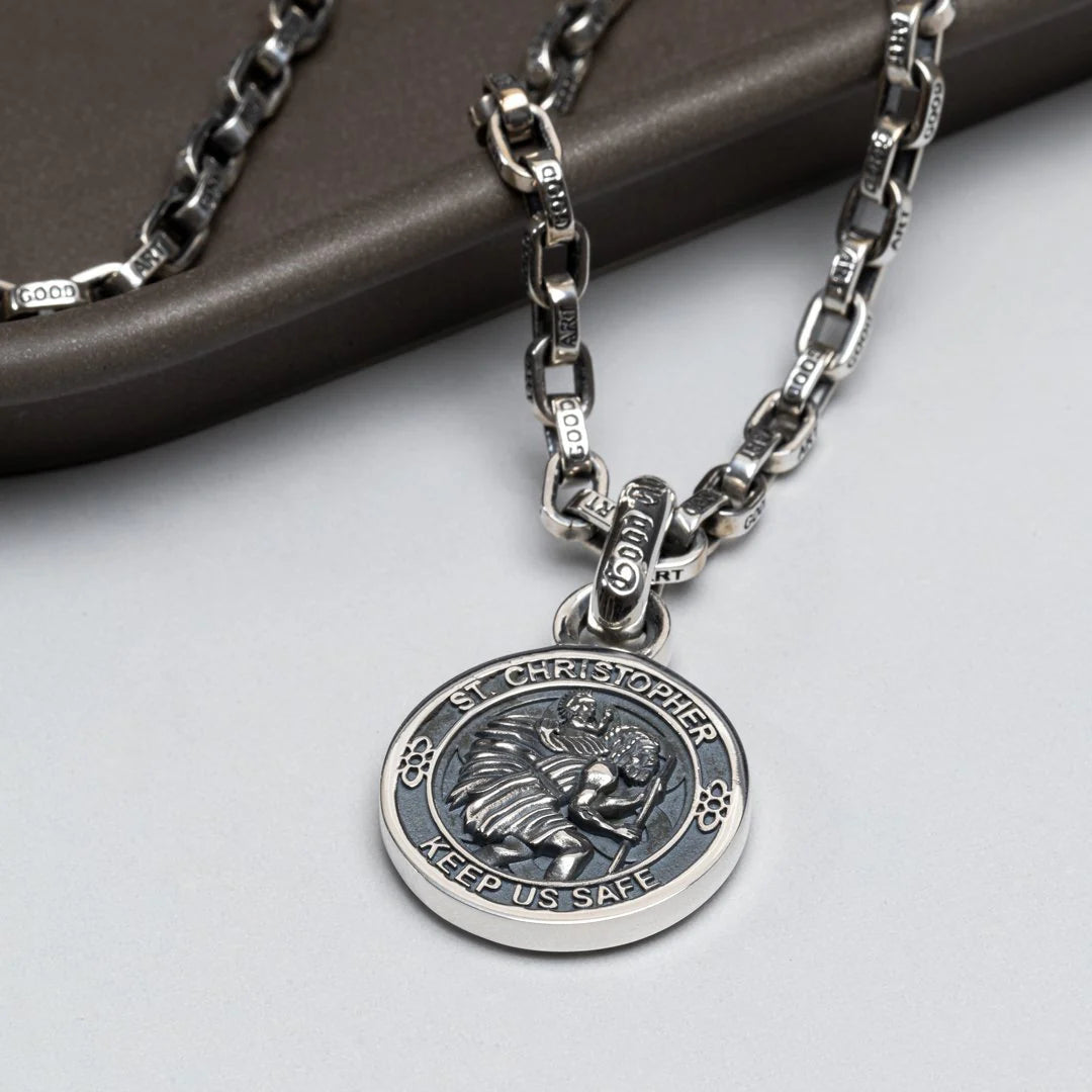 GOOD ART HLYWD Saint Christopher Pendant Size A - Sterling Silver