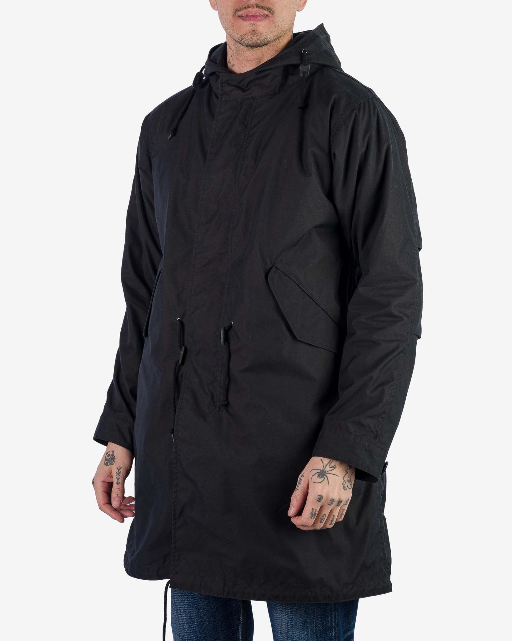 5oz Quilted Lining M-51 Type Field Coat - Black