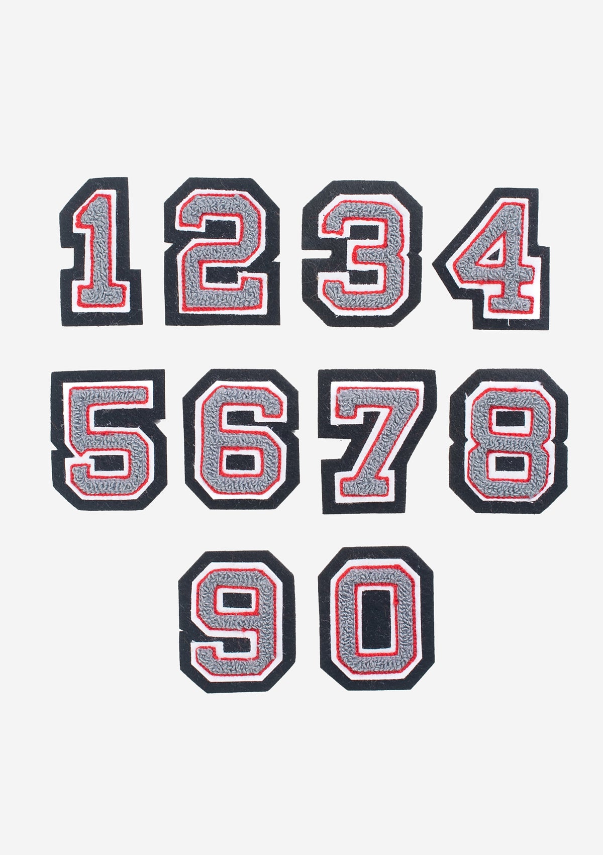 Chenille Patches Numerals