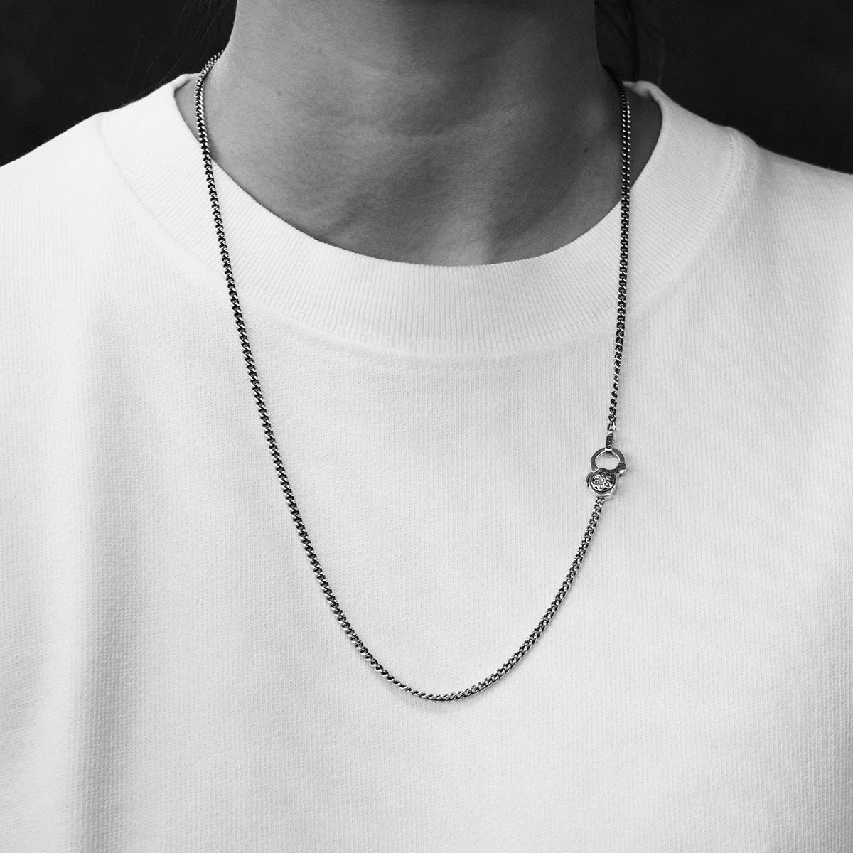 GOOD ART HLYWD Curb Chain Necklace Link Size 4A at 30" - Sterling Silver