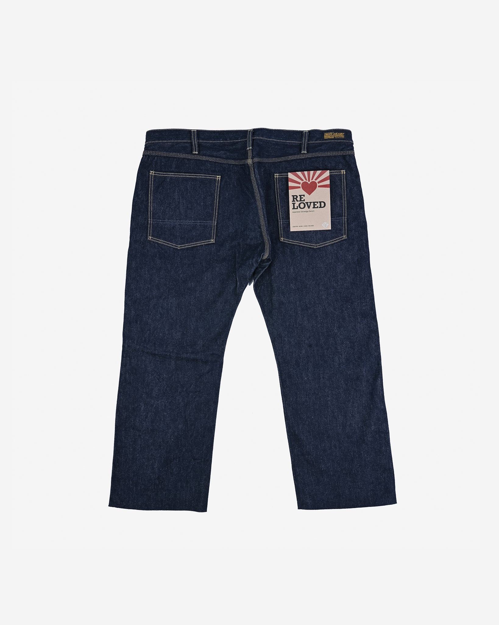 14oz Selvedge Double Knee Work Pants - Indigo (IH-828-IND) Tag 44, Cut to 26.0''