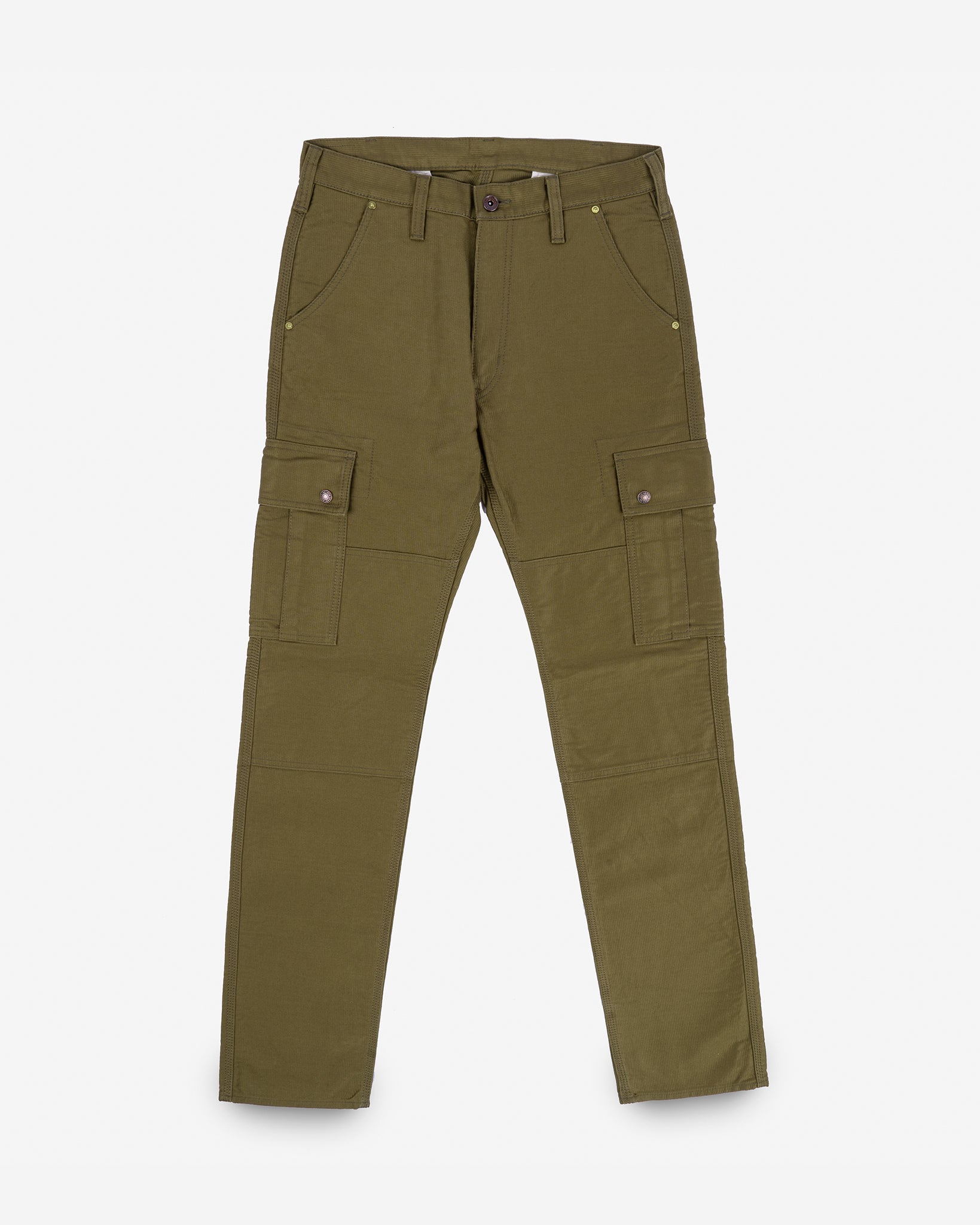 12oz Cotton Whipcord Cargo Pants - Khaki