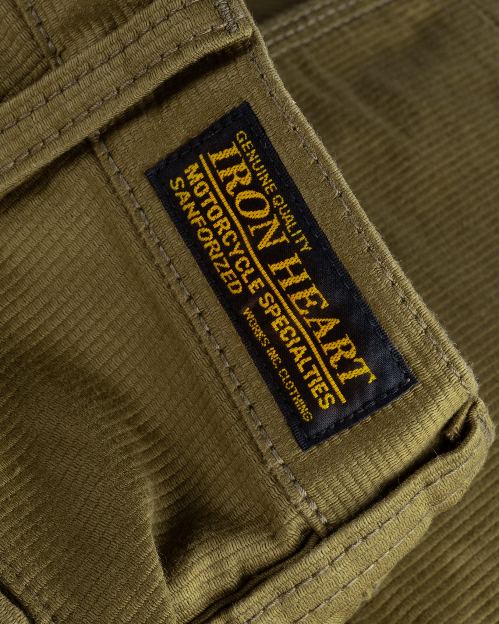 12oz Cotton Whipcord Cargo Pants - Khaki – Iron Heart