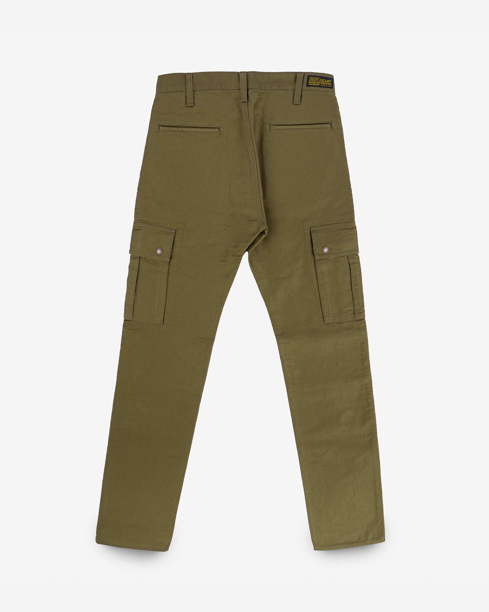 12oz Cotton Whipcord Cargo Pants - Khaki – Iron Heart